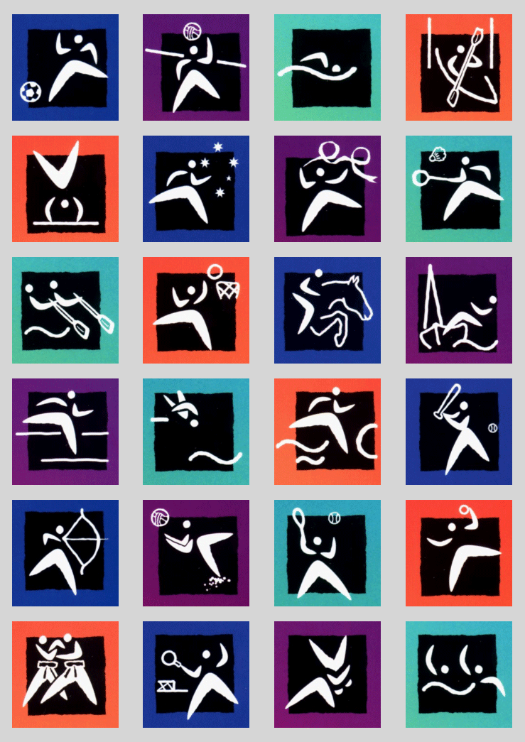 2000 Sydney Olympic Games Pictograms