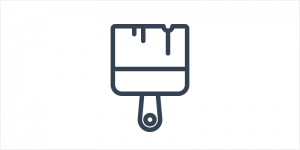 outline paintbrush icon