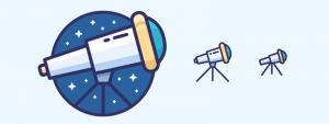 responsive icons telescope