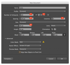 create new illustrator file