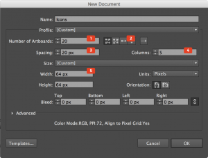 create new illustrator file