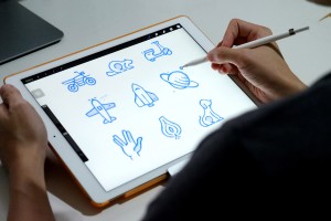 ipad-pro icons sketching