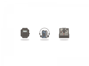 retro tech icons