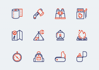 12 Free Camping Icons