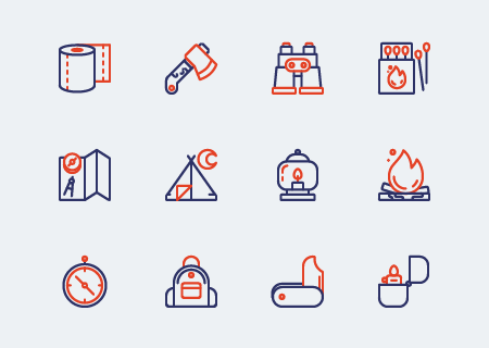 12 Free Camping Icons