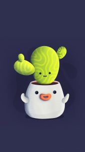 cactus phone wallpaper iconutopia