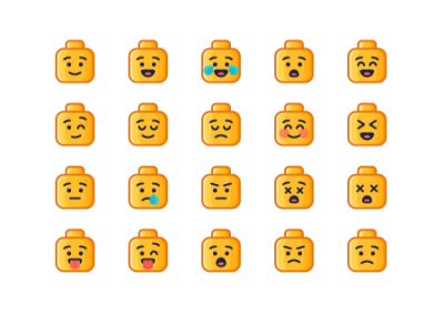 25 Lego Emoji Icons