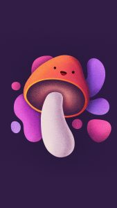 mushroom phone wallpaper iconutopia
